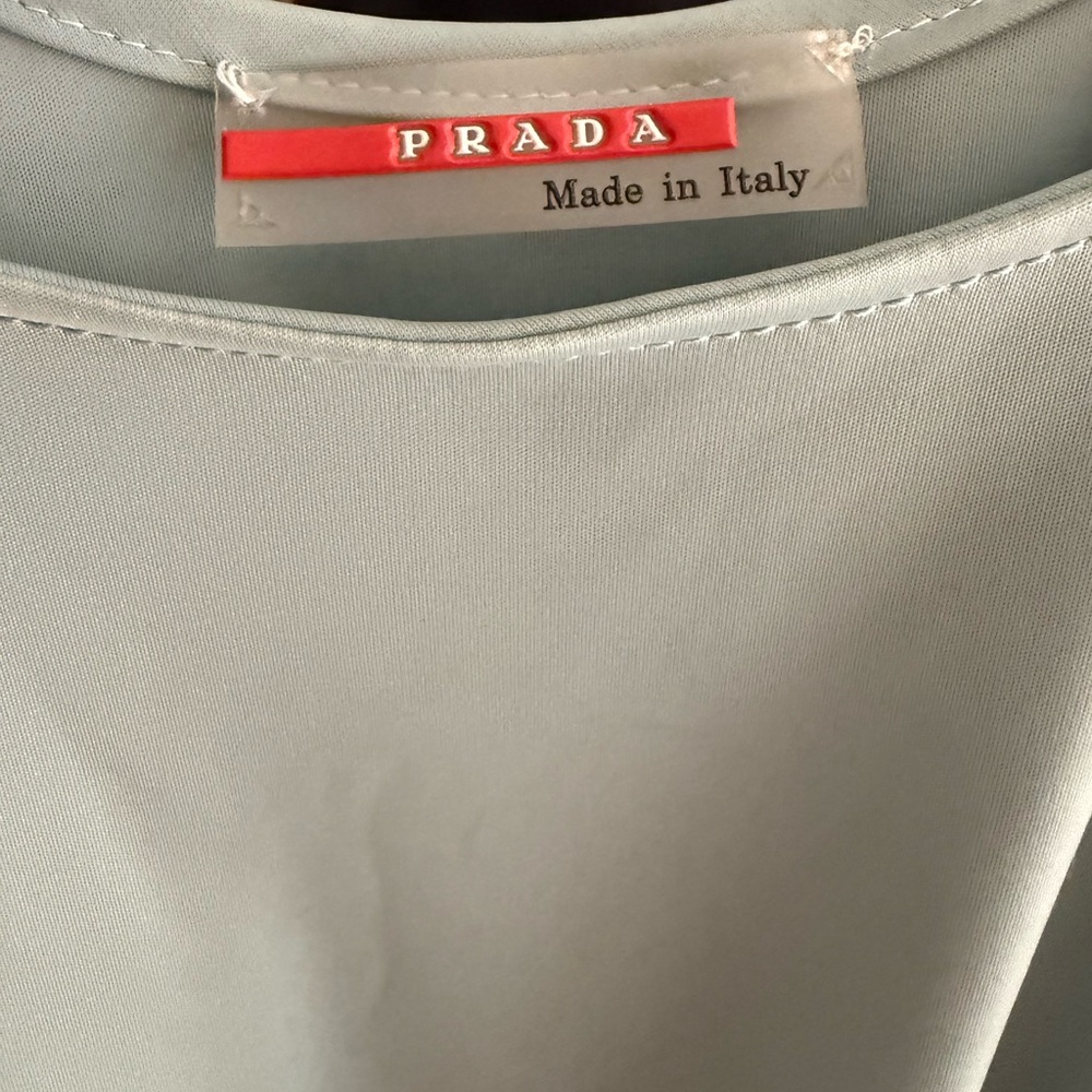 Prada Light Blue Women's Jersey Top